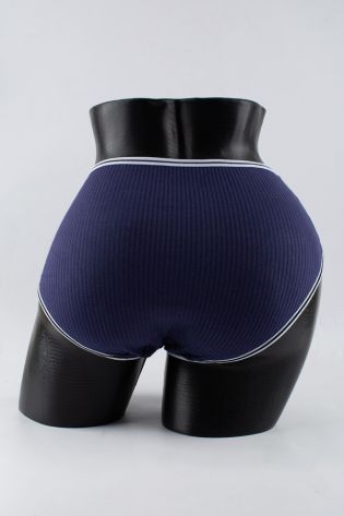 Слипы в рубчик с белым поясом и черной полоской  - фото 3