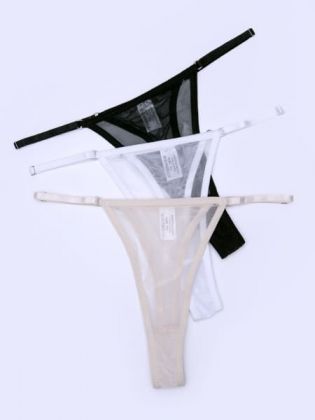 Стринги с регулируемыми бретелями - фото 2