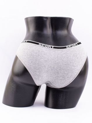 Слипы в рубчик с надписью "sport" - фото 3