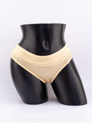 Слипы в горошек с кружевом - фото 1