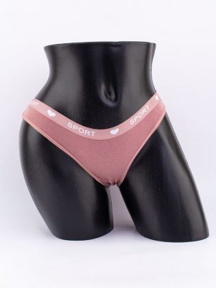 Слипы с эластичным поясом с надписью "sport" - фото 1