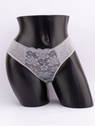 Слипы с кружевом спереди - фото 1