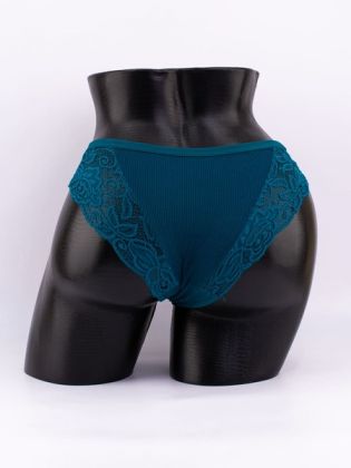 Слипы в рубчик с кружевом №1 - фото 3