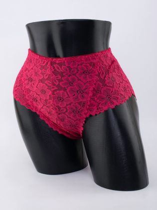 Слипы с цветочным кружевом - фото 1