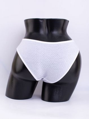 Слипы вафельные с кружевной вставкой - фото 3