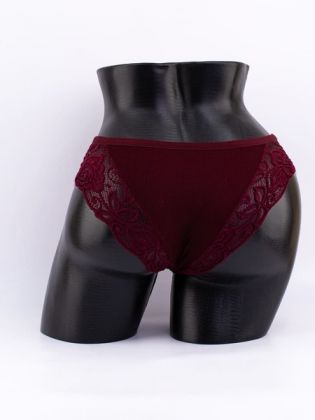 Слипы в рубчик с кружевом №1 - фото 3