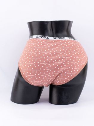 Слипы "maiden heart" с сердечками и эластичным поясом - фото 3