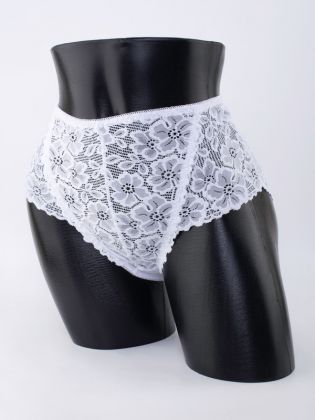 Слипы с цветочным кружевом - фото 1