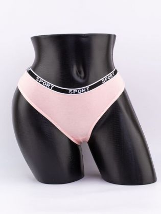 Стринги с черным поясом с надписью "sport" - фото 1