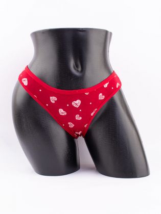 Слипы принтом "сердечки" - фото 1