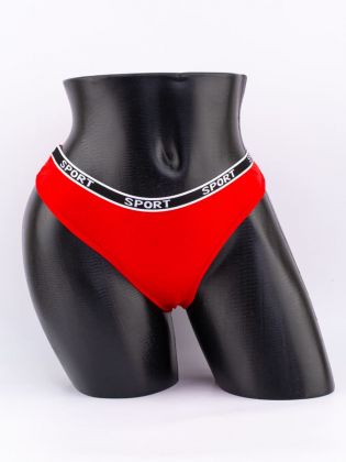 Стринги с черным поясом с надписью "sport" - фото 1